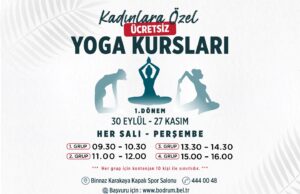 Bodrum Belediyesi’nden Kadınlara Özel Ücretsiz Yoga Kursları