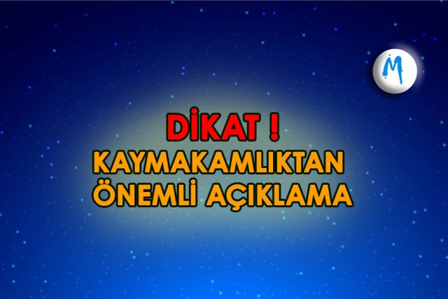 kaymakamlık açıklama